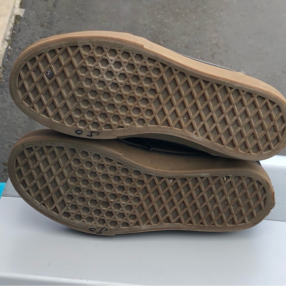 Vans Off the Wall High Top Shoes Youth Boy’s Black & White Canvas Sneakers Sz 5 - Picture 13 of 13